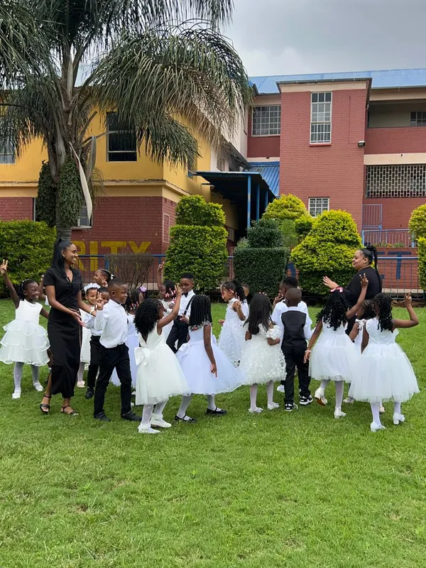 Children performing at concert day